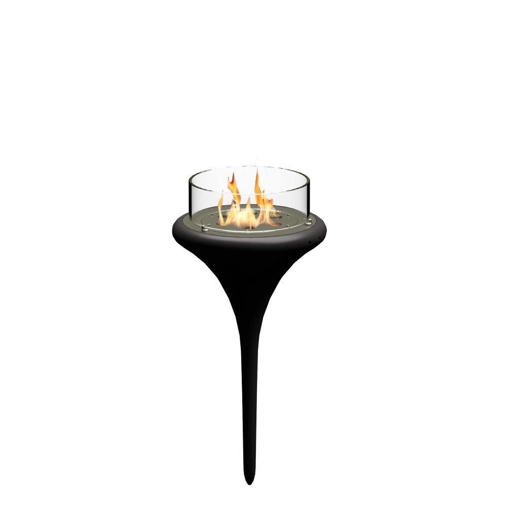 Floating bioethanol fireplace for pools with mechanical burner by GlammFire